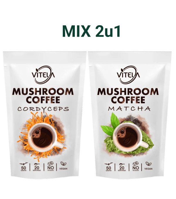 Cordyceps i Matcha kava s gljivama za fokus, detoks i vitalnost