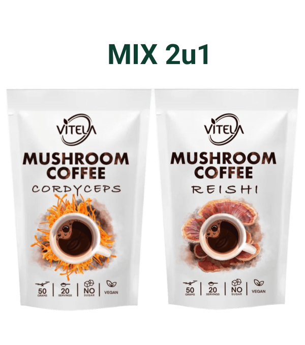 Cordyceps i Reishi kava s gljivama za snagu, opuštanje i podršku organizmu