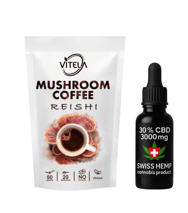 Reishi kava s gljivama i CBD ulje 3000 mg